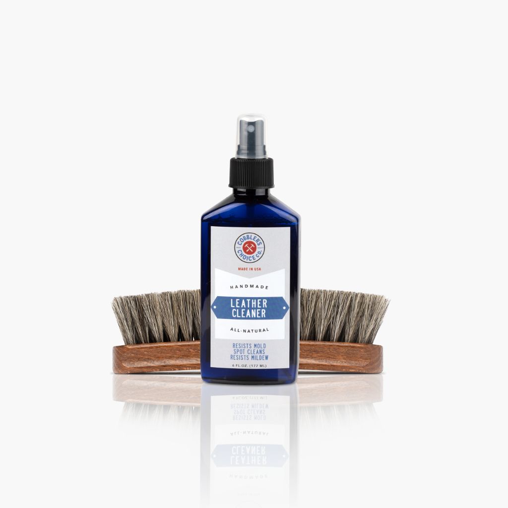 Cobbler's Choice Leather Cleaner + Brush Bundle
