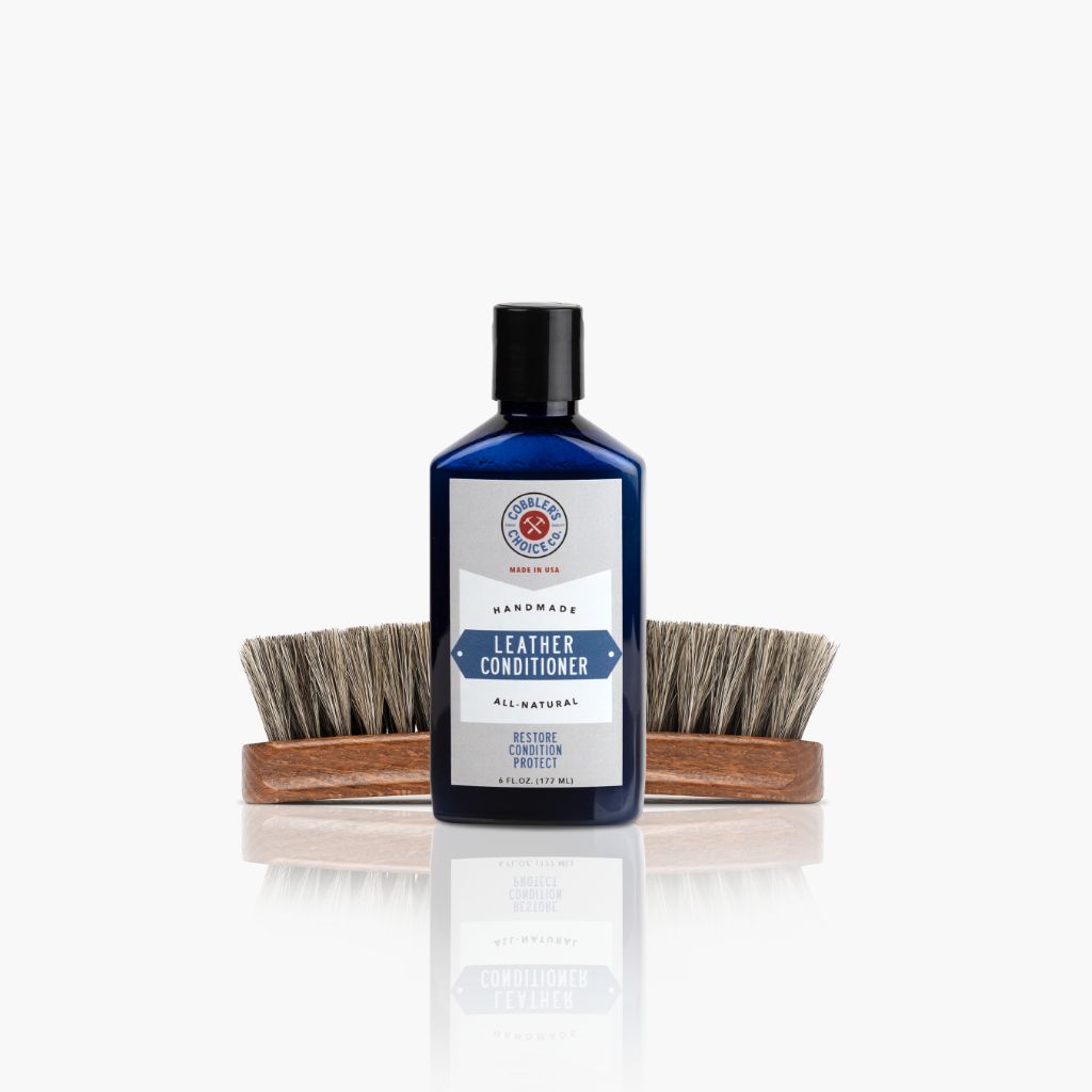 Cobbler's Choice Leather Conditioner + Brush Bundle