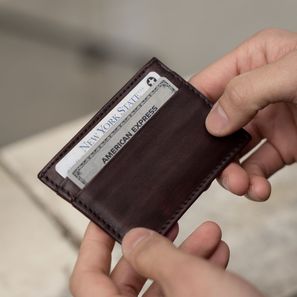 Leather Card Holder | Brown