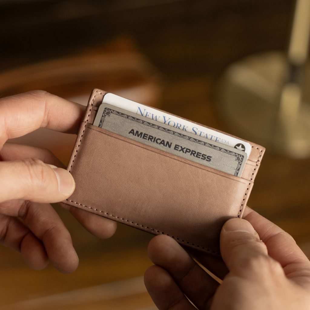 Leather Card Holder | Natural Vachetta