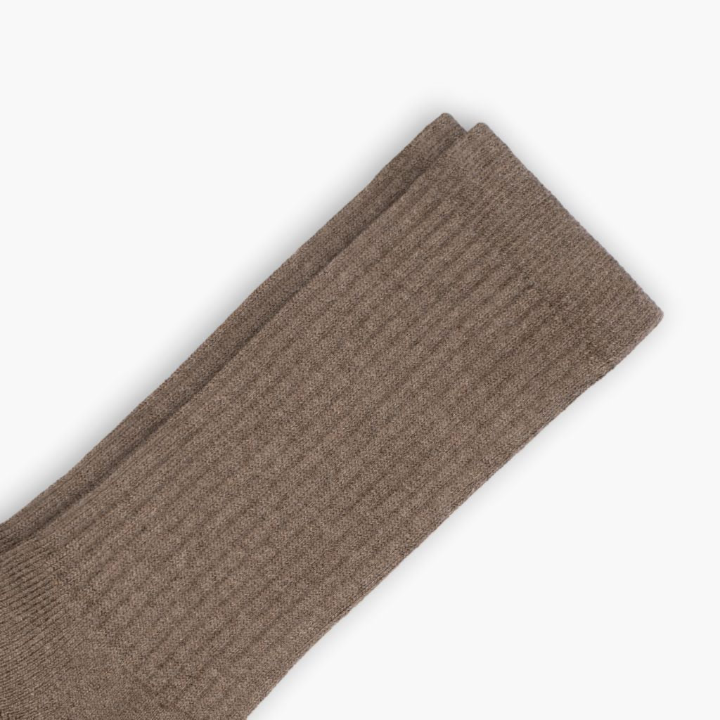 Men's Cotton Crew Sock | Brown
