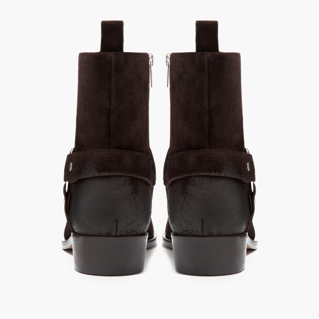 [S] Harness | Dark Brown Suede
