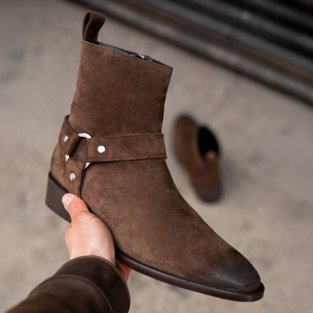 Harness | Dark Brown Suede