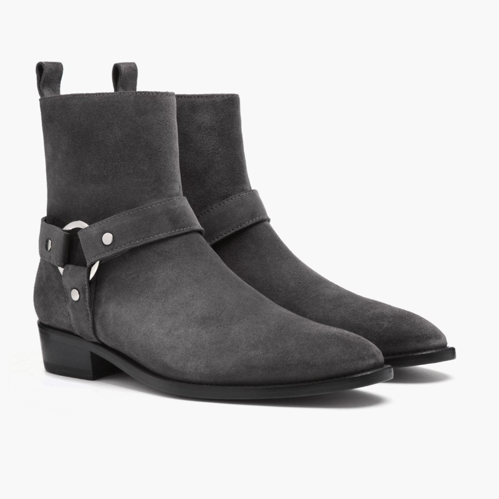 [S] Harness | Grey Suede