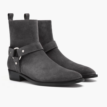 [S] Harness | Grey Suede