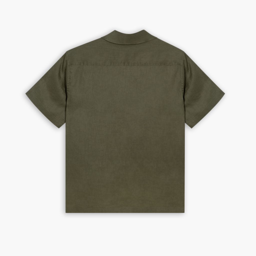 Linen Camp Shirt | Olive
