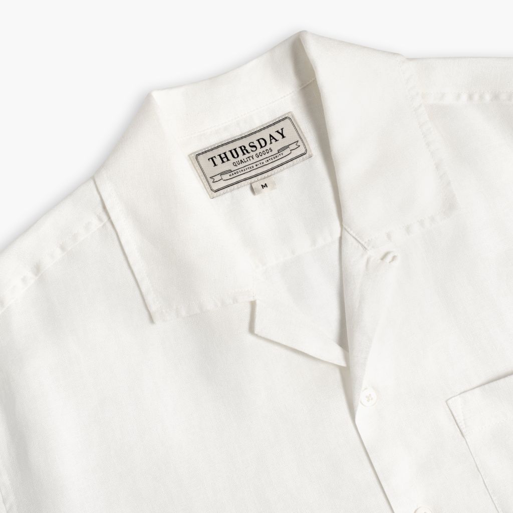 Linen Camp Shirt | White