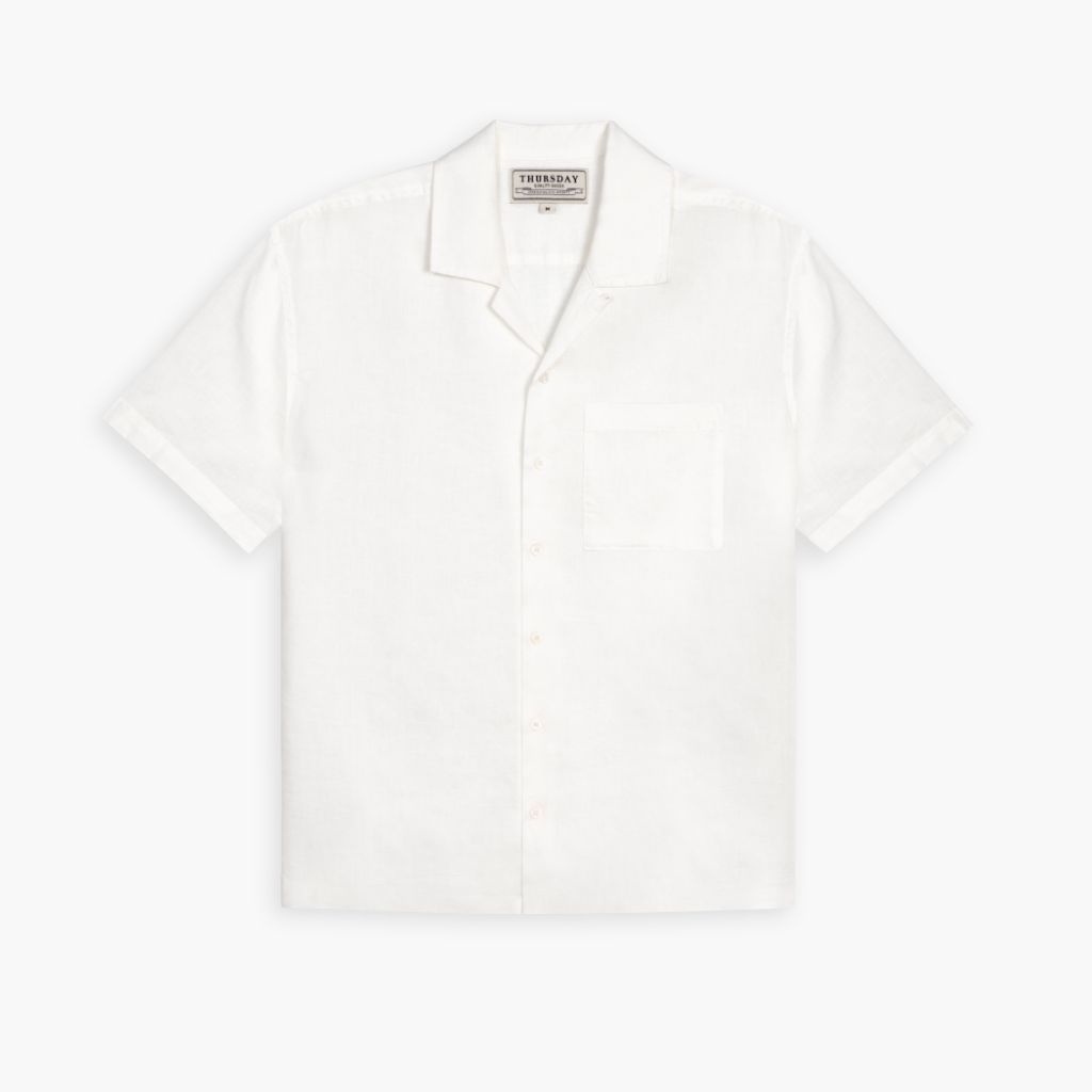 Linen Camp Shirt | White