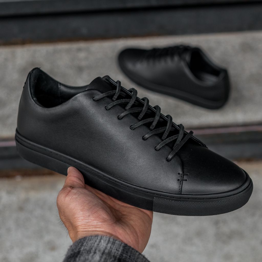 [S] Premier Low Top | Black Vachetta