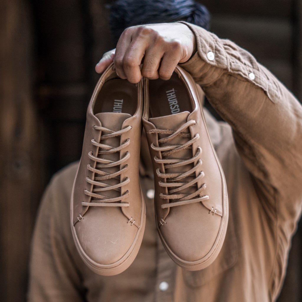 [S] Premier Low Top | Natural Vachetta