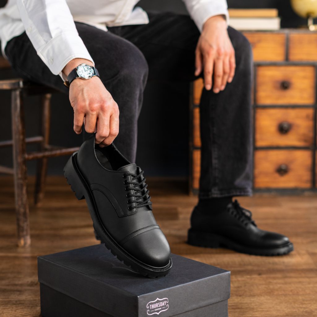 Statesman | Black Oil Tan