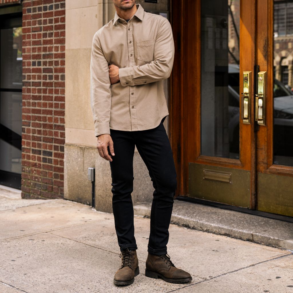 Solid Shirt | Taupe