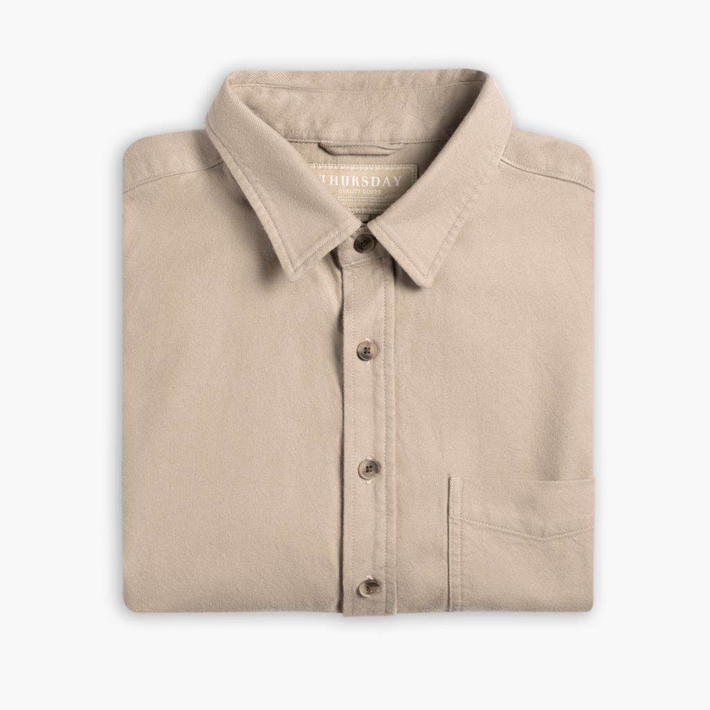 Solid Shirt | Taupe