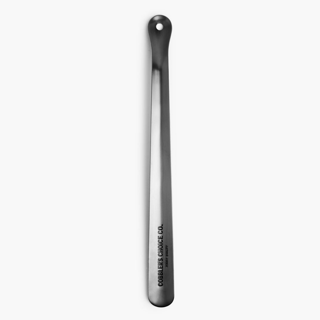 Cobbler's Choice 16" Metal Shoe Horn | Antique Pewter
