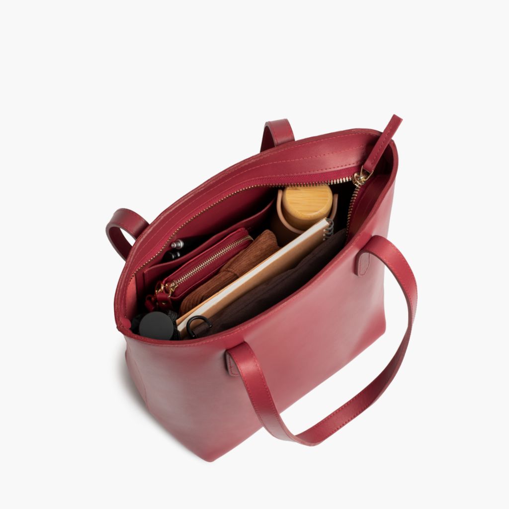 Everyday Tote | Red (M) (Zipper)