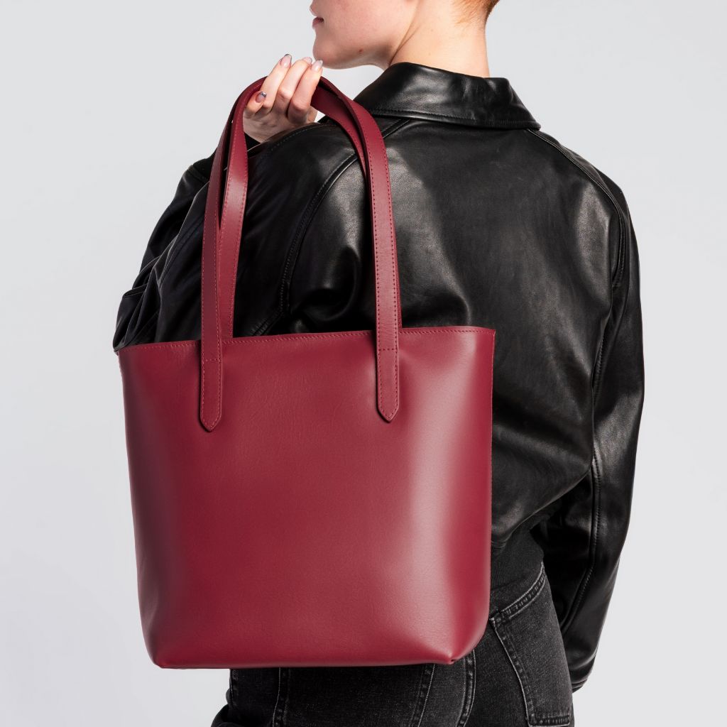 Everyday Tote | Red (M) (Zipper)