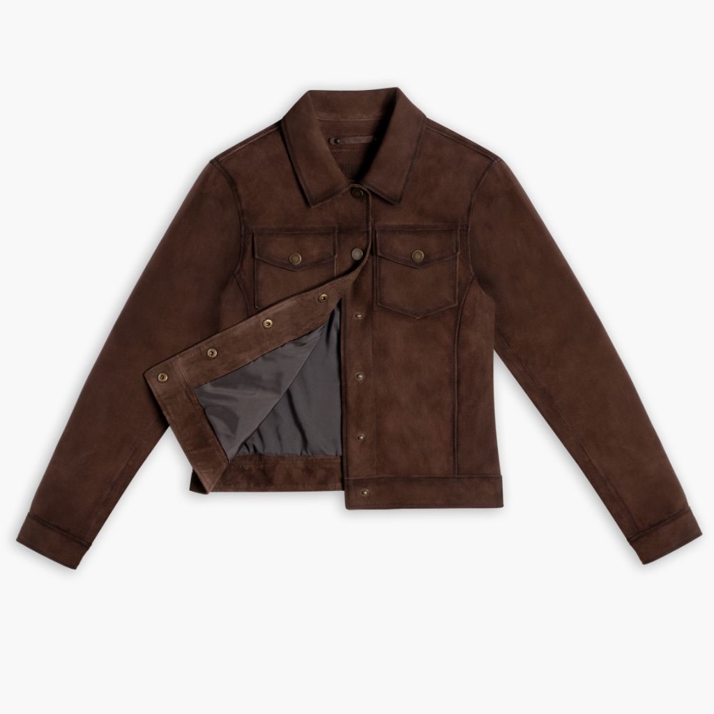 Suede Western Jacket | Brown