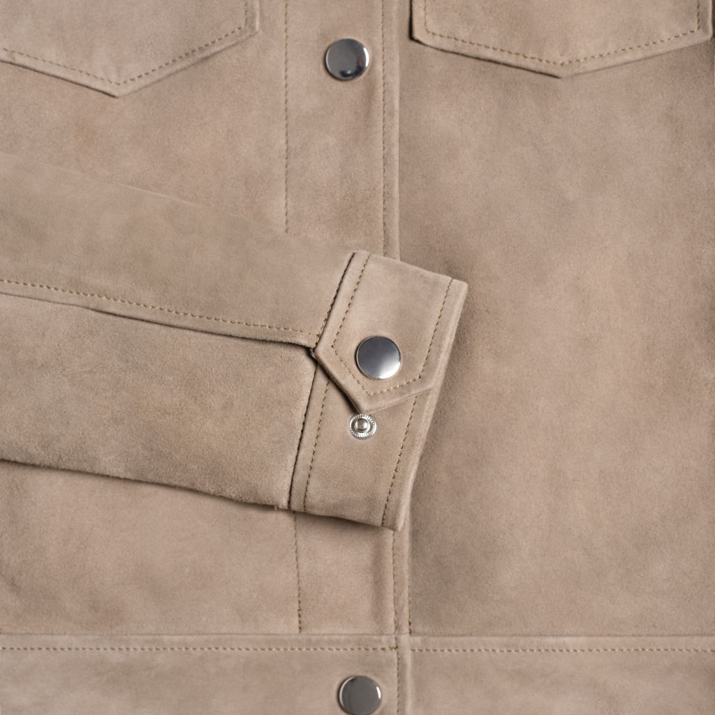 Suede Western Jacket | Taupe