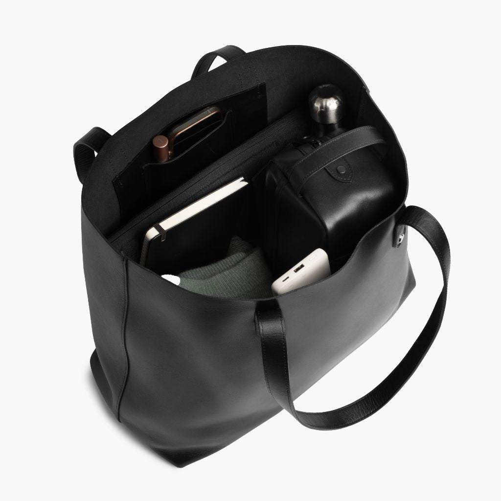 Everyday Tote | Black (XL) (Silver)