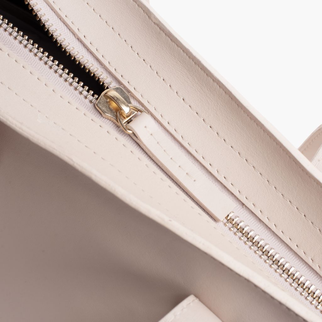 Everyday Tote | Beige (M) (Zipper)