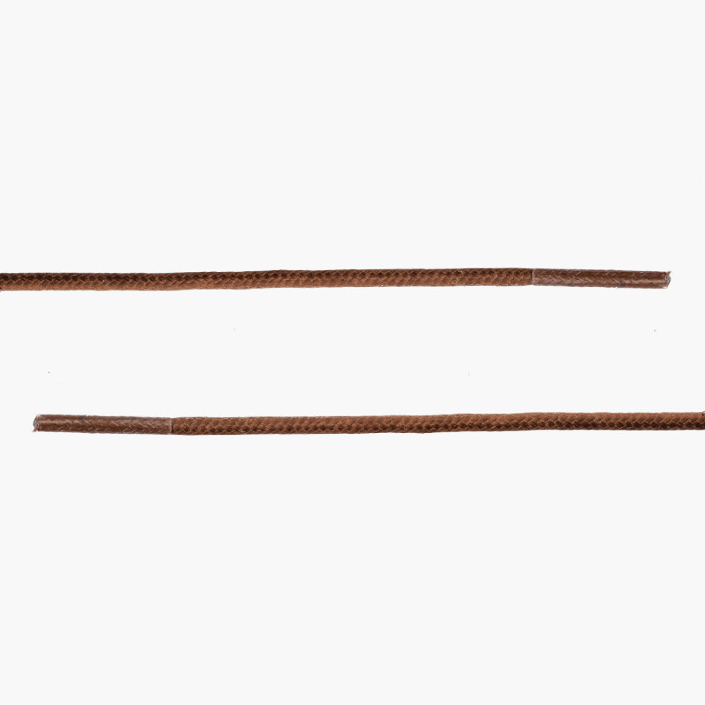 Round Waxed Cotton Laces | Light Brown