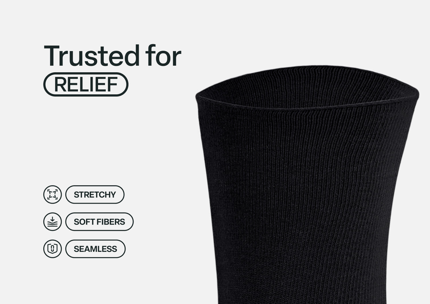 Bunion Relief Socks - Charcoal