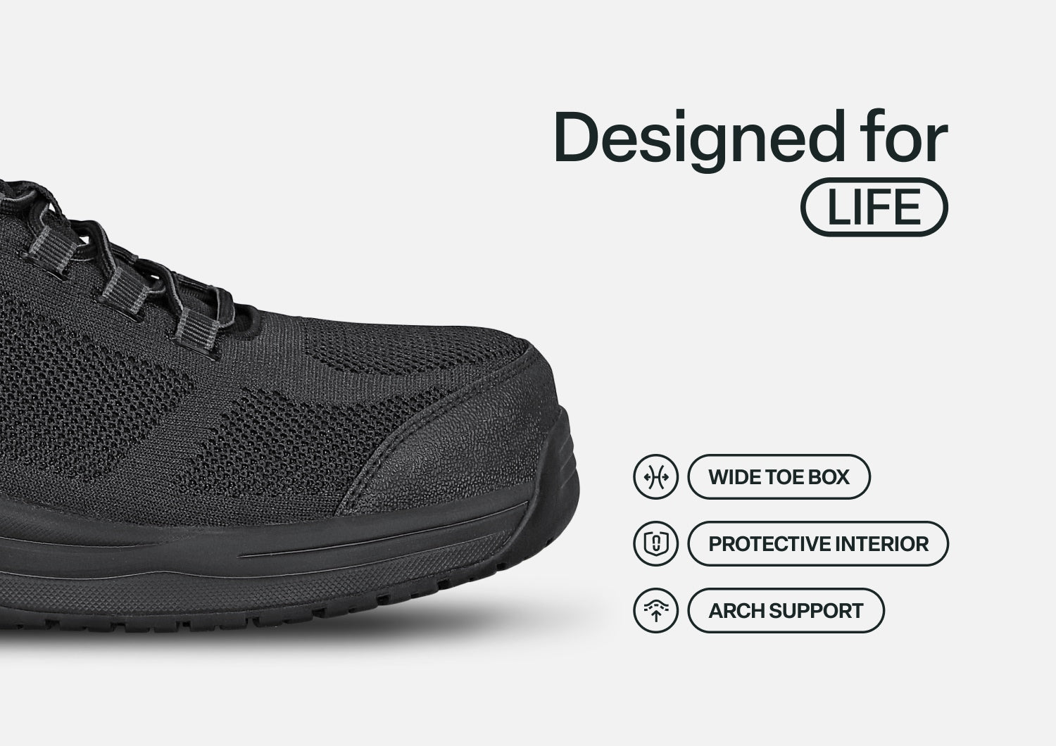 Cobalt Work Shoes - Black