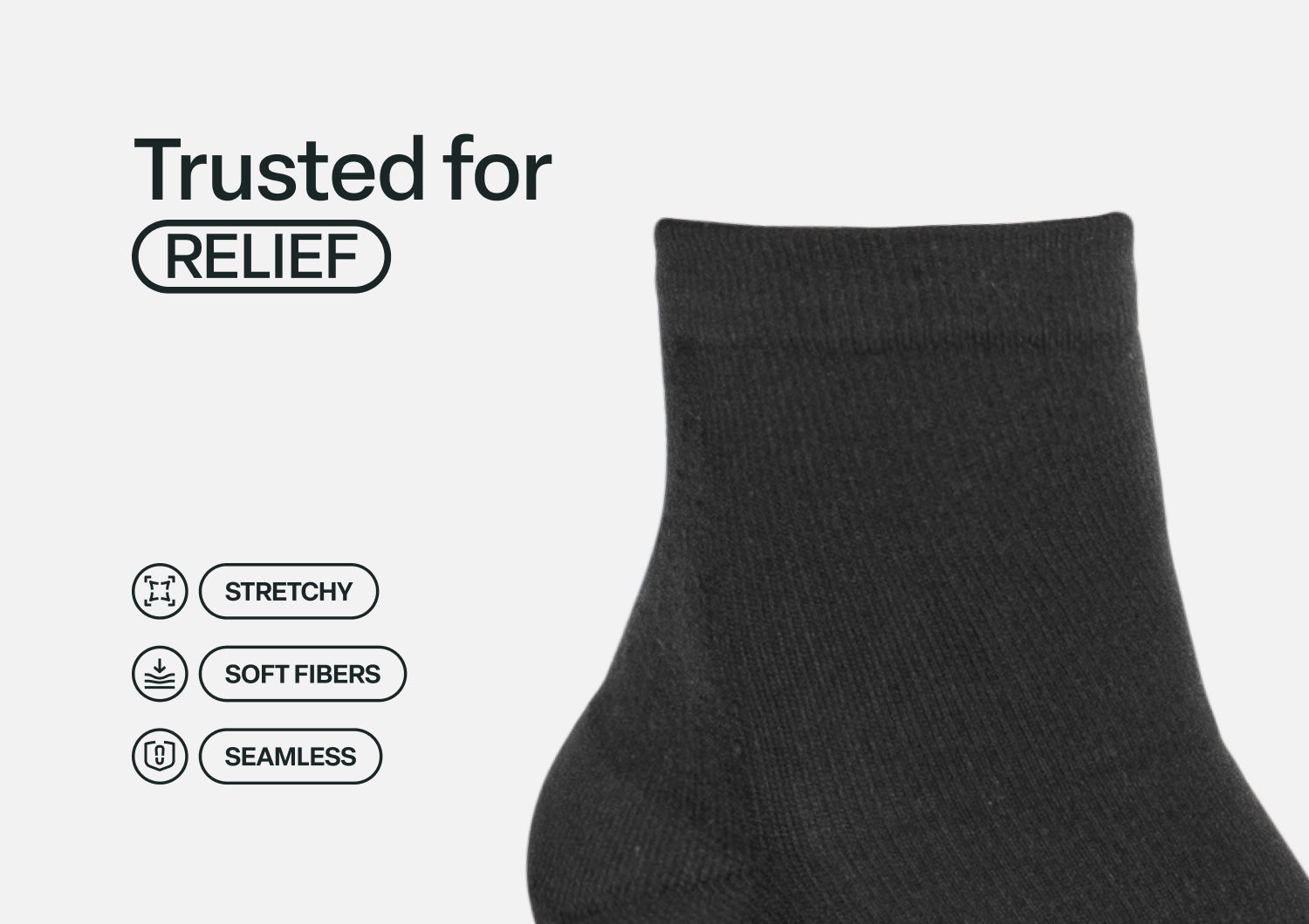 Compression Ankle Socks 20-30 mmHg - Black