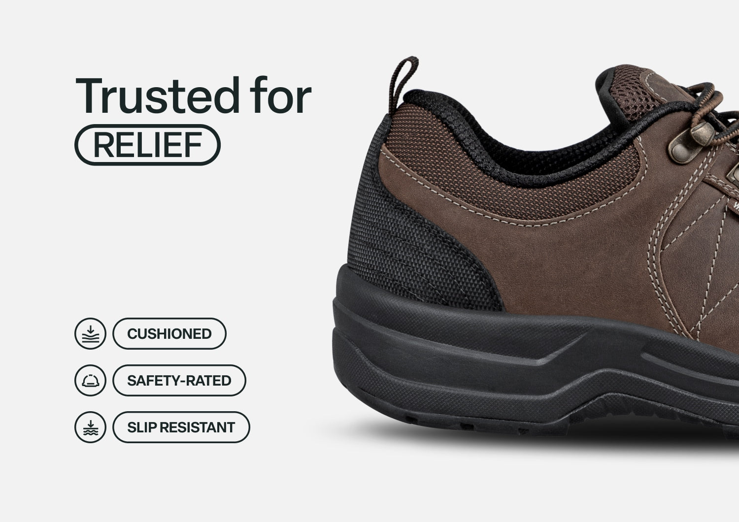 Basalt Work Shoes - Brown