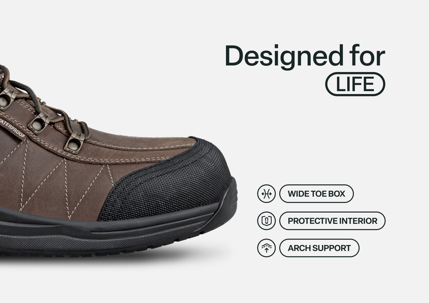Basalt Work Shoes - Brown