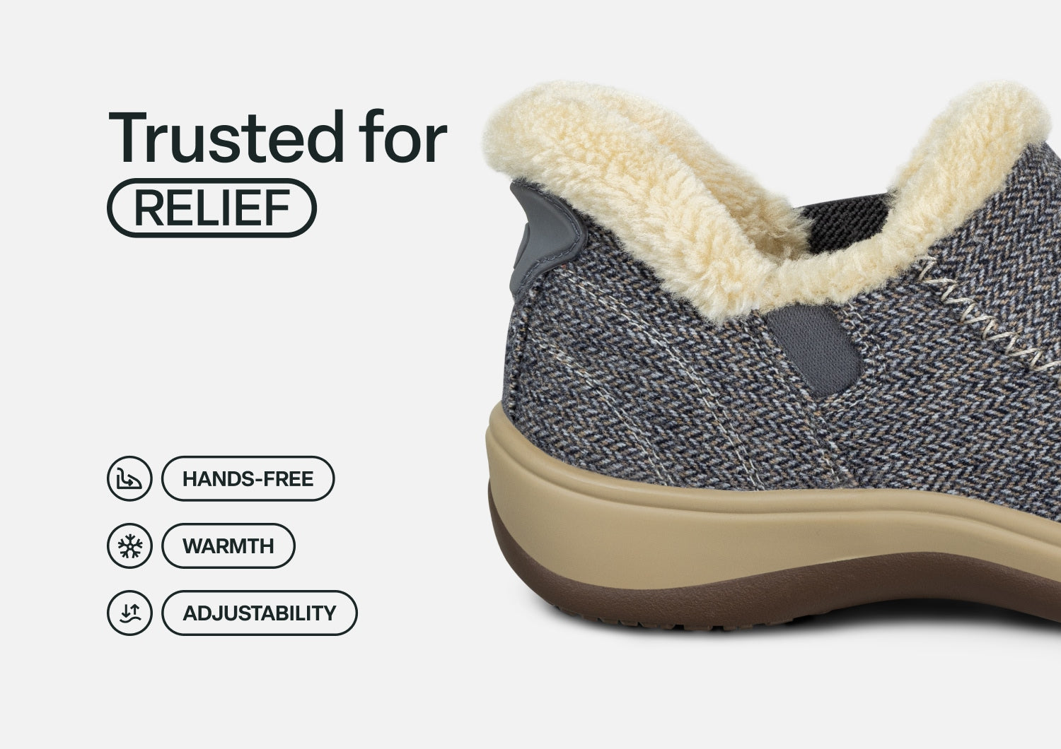 Lorin Hands-Free - Blue Herringbone Wool