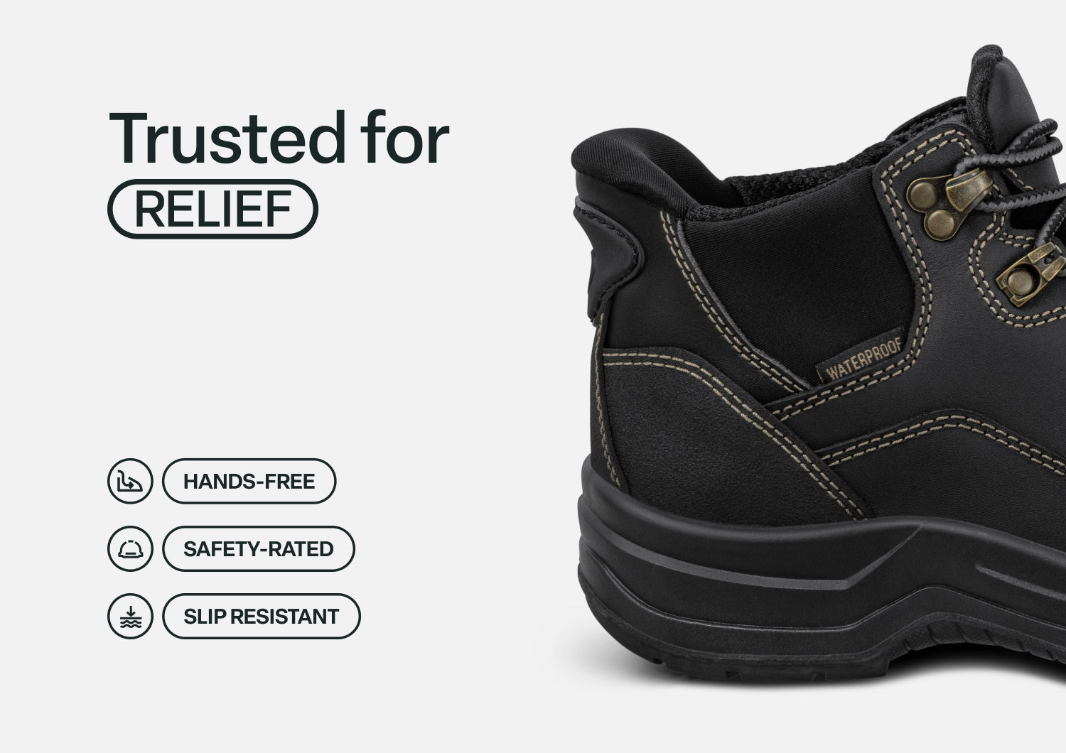 Quartz Hands-Free Work Boots - Black