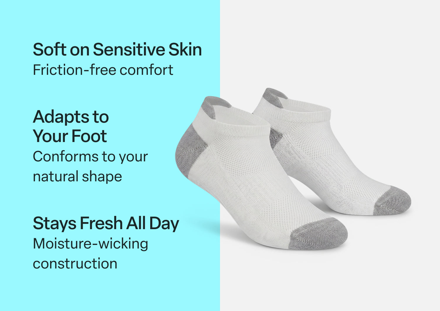 BioSoft Low Cut Sock - White