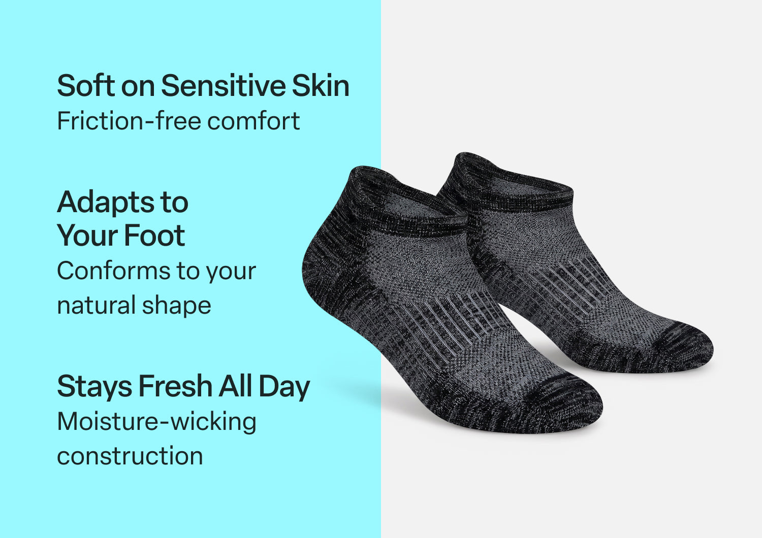 BioSoft Low Cut Sock - Black