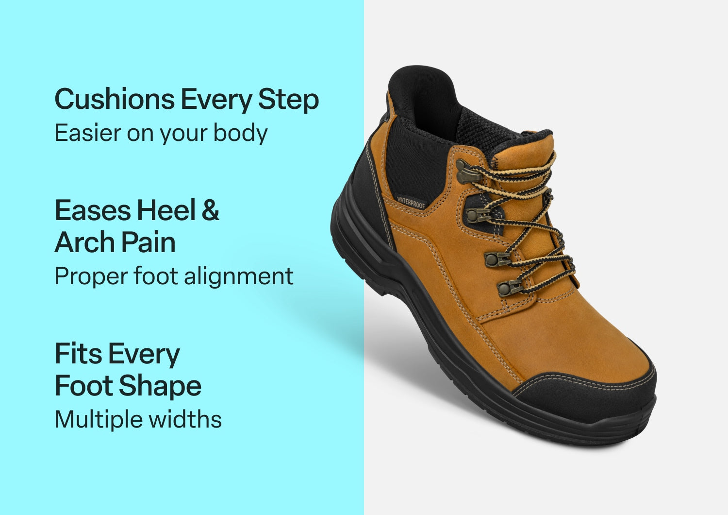Quartz Hands-Free Work Boots - Wheat