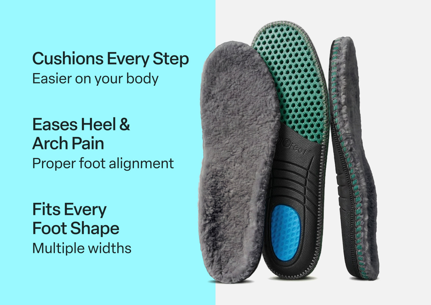 Women's Slipper Insoles - Gray